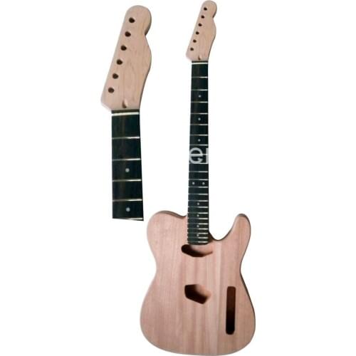 New High Quality Unfinished electric guitar body +neck rose wood fingerboard Mahogany body model
