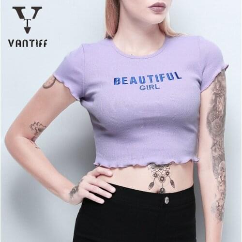 Bodycon Crop Tank Tops Short Sleeve T-shirt Womens Dress Top Round Collar Ear Side Exposed Navel Short Sleeve Womens Dress
