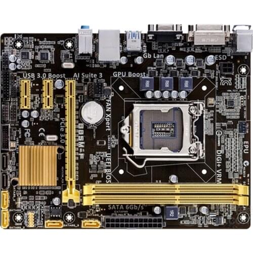 Original Motherboard for ASUS B85M-F LGA 1150 DDR3 USB2.0 USB3.0 16GB VGA DVI SATA3 B85 Desktop motherboard