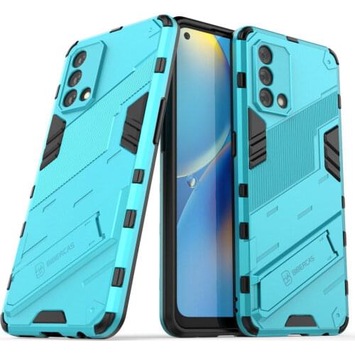 Punk Cool Back Panel for OPPO A74 2021 Luxury Case Hybrid Bumper Armor Shockproof Cover for OPPO A 74 Case CPH2219 Phone Holder