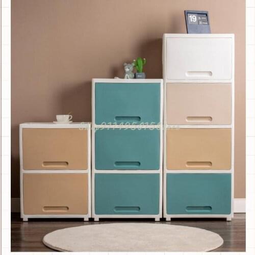 Front Opening Clamshell Storage Box Large Household Cabinet Childrens Clothing Toys Living Room Multi-layer Storage Box