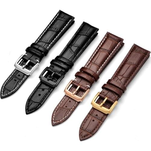 Cow Top Leather Watchband 20mm watch strap 22mm watch band 24mm Genuine Leather Watch Band Croco Watch Strap for Tissot Seiko