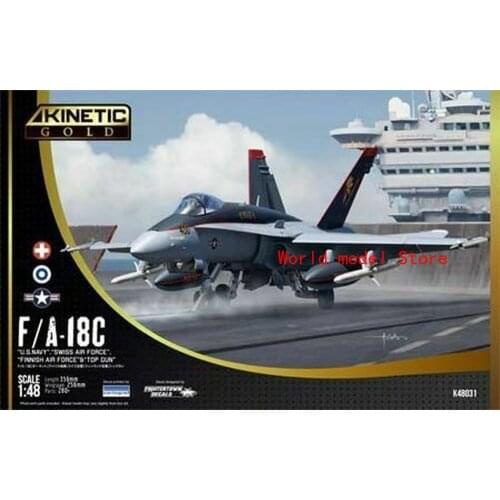 KINETIC K48031 1/48 "U.S. Navy" F/A-18C Plastic Model Building Kit