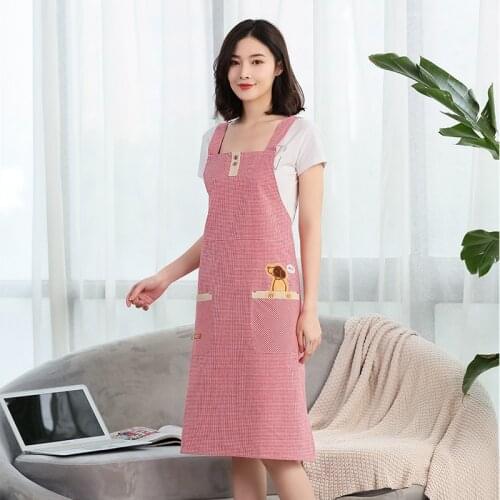 Chef Barbecue Coffee shop florist Kitchen cotton apron accessories for woman cook home creative Men baking tools Kitchenwear