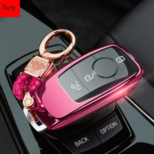 High-Quality TPU Soft Rubber Car Smart Key Case Cover for Mercedes-Benz New E-Class E200L E300L E320L S-Class Car Accessories