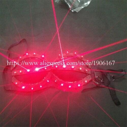 Hot Sale Red Laser Women Luminous Light Up Bra Clothes Sexy Lady Dance Costume For Laser Show Party