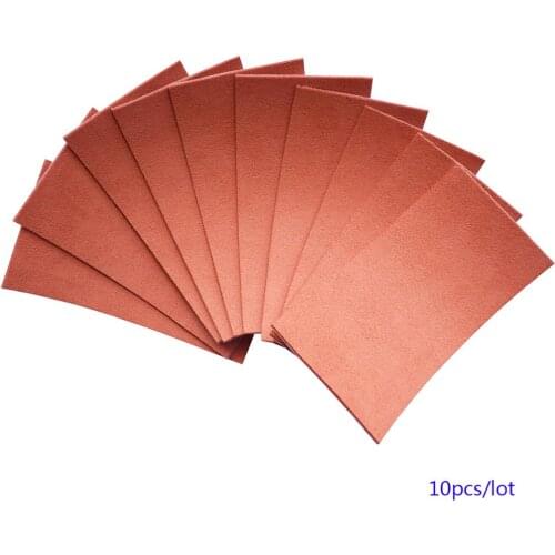 10pcs 10*5cm Spare Suede Felt For Squeegee With Self Adhesive Glue Replacement Suede Felt Edge For 4 Inch Scraper A18-10P