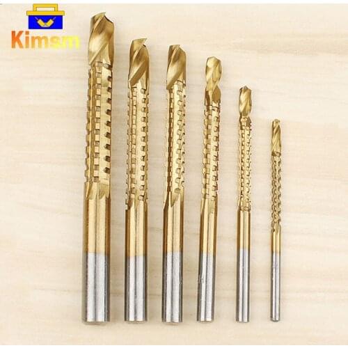 6PCS 3mm-8mm High Speed Steel Twist Drilling Bits For Woodworking Handicrafts Iron Plastic Board Drill Bit Set DIY Hole Tool