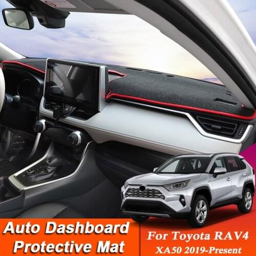 Car Styling For Toyota RAV4 XA50 2019-Present LHD&RHD Dashboard Mat Protective Interior Anti-Pad Shade Cushion Auto Accessory