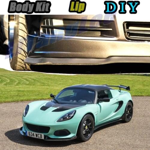 Car Bumper Lip Front Spoiler Skirt Deflector For Lotus Elise R 1 2 3 1996~2020 Tune Car Modified Body Kit VIP Hella Flush Lips