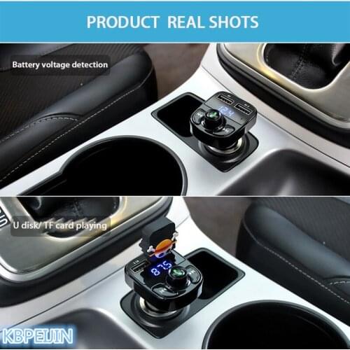 Bluetooth Car Kit FM Transmitter Handfree Dual USB Car Charger styling for Skoda octavia fabia yeti rapia superb a accessories