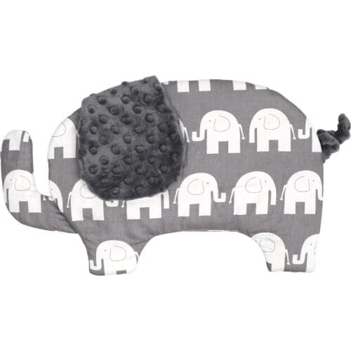 Baby Pillow Newborn Thickened Creative Elephant-Shaped Baby Pillow for Baby Sleeping Pillow Nursing Pillow Pillow Decorative