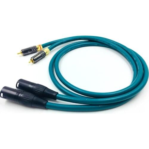 HiFi Pair Audio Cable 2 RCA Male to 2 XLR Male Interconnect cable HIFI RCA to XLR MALE FEMALE Audio CABLE