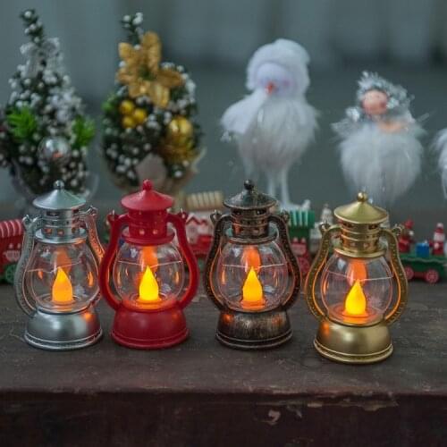 Newborn photography creative vintage European and American style small black horse lamp Seven color lighting photography props