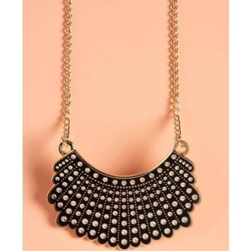 2021 Hot Selling Dissent Necklace U.S. Justice Ginsberg Ruth Bader Ginsberg Necklace Jewelry Gift for Fans