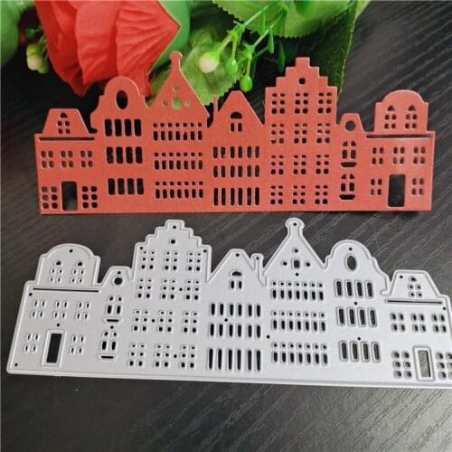 Architecture Metal Cutting Dies for Scrapbooking Handmade Tools Mold Cut Stencil New 2021 DIY Card Make Mould Model Craft