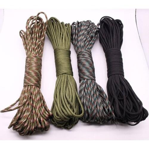 2Pcs 31m Paracord 550 Parachute Cord 100ft 4mm Paracord Rope Bundles Lanyard Rope Paracord Black Camping Equipment Survival Kit