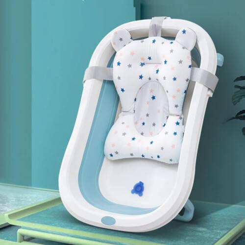 Newborn Baby tub Baby suspension pad bath net Baby bath mat bath bucket net pocket bath rack Cushion Enlarged Baby safer
