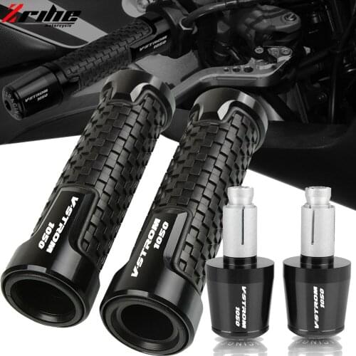 For SUZUKI VSTROM1050 V-Strom VStrom 1050 2019 2020 2021 Motorcycle 22MM Handlebar Hand Grips Rubber Handle Bar End Cap Cover