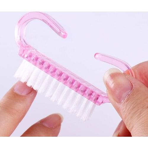 UV Gel Drawing Brushing Nail Brush Cleaning Remove Dust Powder Plastic Cleaner For Acrylic UV Gel Nails Art Manicures Care Tool