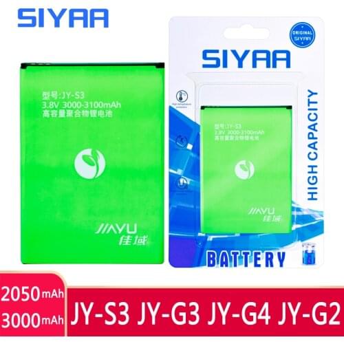 SIYAA JY-S3 JY-G2 JY-G3 JY-G4 Battery For Jiayu JYS3 JY-S3 S3 G3 JY-G4 JYG4 G4 G2 Replacement Batteries Lithium Polymer Original
