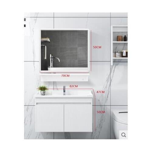Nordic bathroom cabinet combination bathroom sink smart mirror modern minimalist washbasin bathroom sink cabinet