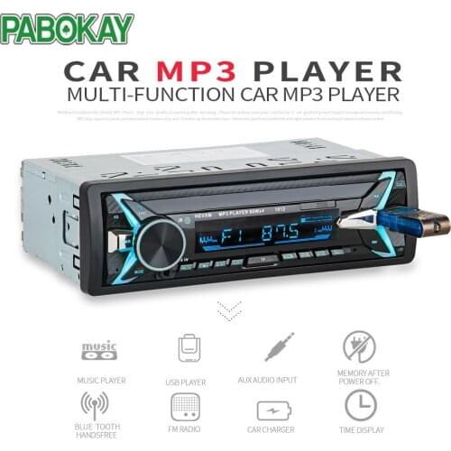 For Universal In Dash 1 Din Car Stereo Radio Coche Autoradio Bluetooth Handsfree A2DP FM USB TF AUX Audio Auto Electronics