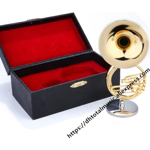 Dh Mini Sousaphone Boxed Top Grade Gift Mini Musical Instrument Model Golden Sousaphone Vision Enjoyment With High Quality