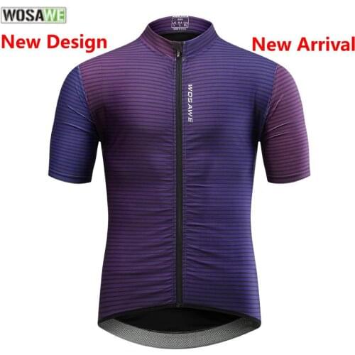 WOSAWE Summer Men Cycling Jersey MTB Maillot Shirt Mountain Bike Downhill Motocross Jerseys High Quality Bicycle Clothing