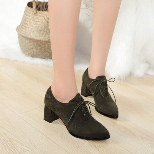 Big Size11 12 13 14 15 16 17ladies high heels women shoes woman pumps Restoration of Ancient Fastener with Shallow Rough Calcane