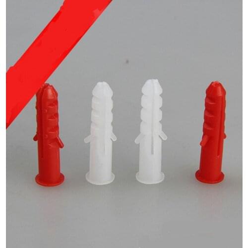 12mmNylon expand nail wall plug plastic anchor PE Material Wall Ribbed Plastic Anchor Plug without Screws