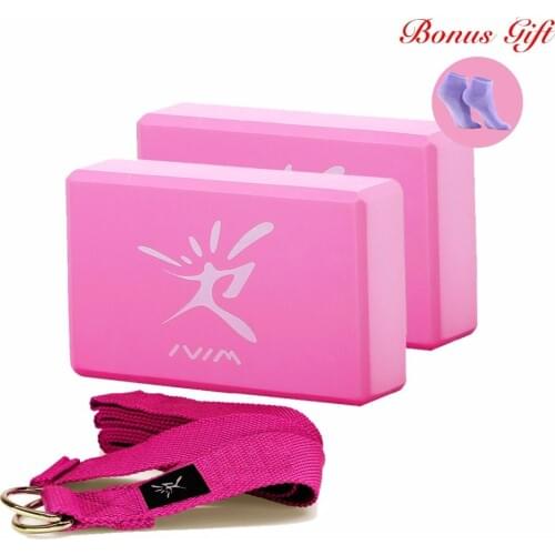 2Pcs EVA Yoga Block Foam Foaming Block Brick Exercises Roller Fitness Tool Workout Stretching Aid Body Shaping Health Training
