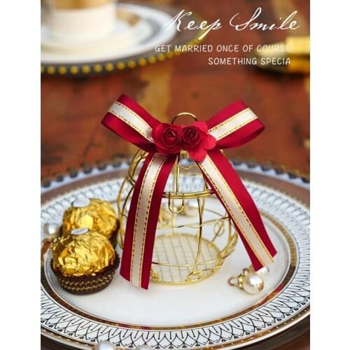 20Pcs Creative Tinplate Birdcage Wedding Candy Box Metal Handles Baby Shower Gift Bags Packaging Chocolate Party Supplies