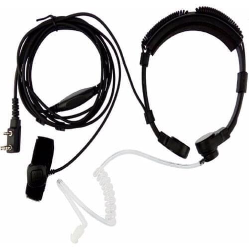 20pcs Walkie Talkie Extendable Throat Microphone Mic Earpiece Headset for CB Radio UV-5R