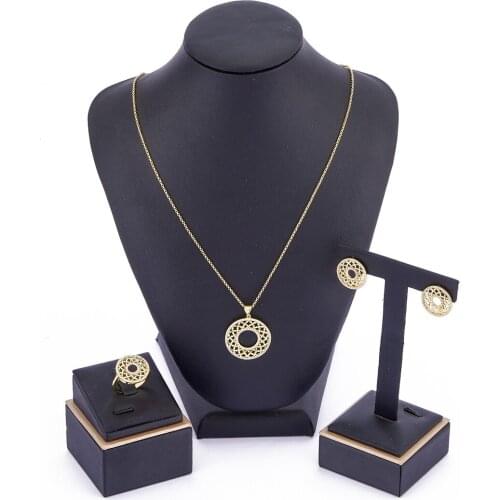 2021 Apr hot selling accessories wedding jewelry set for women Mixed color jewelry set copper high quality jewelry set