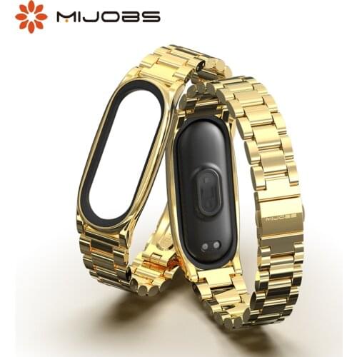 For Mi Band 5 Strap Metal Wristbands Bracelet Mi Bend 4 Belt for Xiaomi Correas Miband 3 Pulseira Wrist Watch Smart Accessories