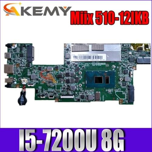 For Lenovo MIIX510 Miix 510-12IKB Tablet 1602B-05-01 With I5-7200U RAM:8G Original integrated motherboard 100% fully tested