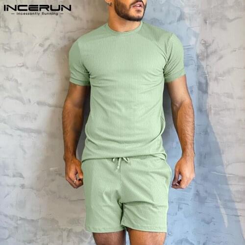 INCERUN Men's Plain T-shirts