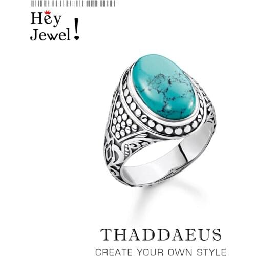 Oval Blue Personal Lucky Ring,Europe Fine Jewelry For Women,2021 Autumn Brand New Vitnage Gift In 925 Sterling Silver