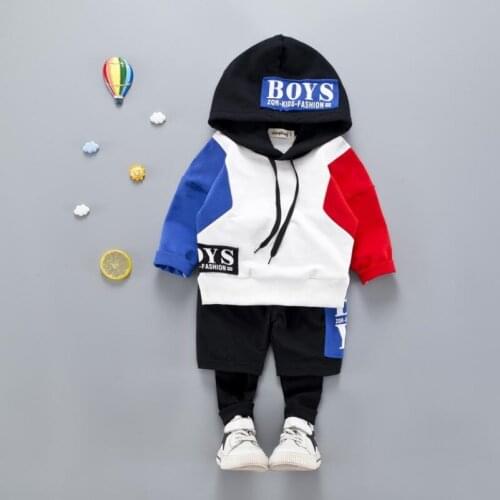 Boy sports clothing set children clothes kids letter sets hoodie+pants 2 pc spring autumn baby boys suit toddler set for 1-4T