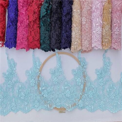 17-Color Lace Trim Wedding Dress Accessories Clothing Curtain Decoration Headwear Fabric Skirt Flower Height 32cm