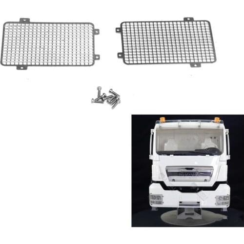 Rc Truck LESU MAN TGS Metal Head Light Guard Lampshade For 1/14 Rc Car Toys Dump Truck Model Diy Part