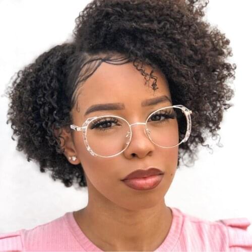 2021 New Fashion Luxury Crystal Frame Anti-blue Glasses Women Optical Transparent Eyeglasses Female Computer Spectacles Oculos