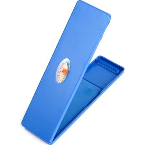 Single layer fishing box plastic small clear portable fishing second line box fishing tackle boxes