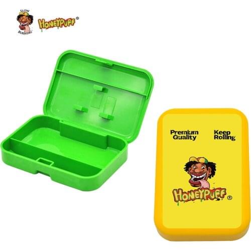 HONEYPUFF Plastic Tobacco Box Portable Cigar Storage Boxes Multifunction Cigarette Cases Tobacco Holder Smoking Accessories