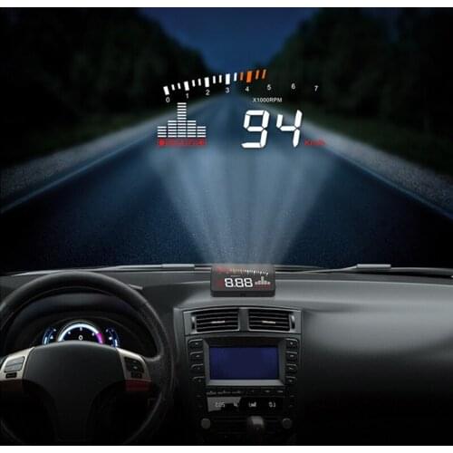 OHANEE 2019 X5 OBD2 Head-Up Display Speedometer Windshield Projector RPM Speed Alarm Car EU OBD HUD Display Auto Electronic
