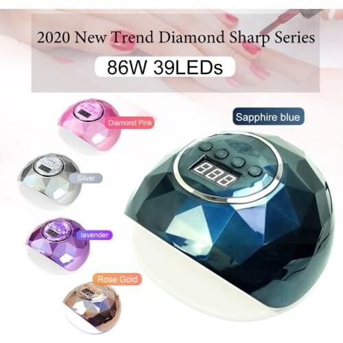 86W UV professional LED lamp nail polish lamp with 39 LED nail dryers for gel curing UV gel nail polish gel lamp