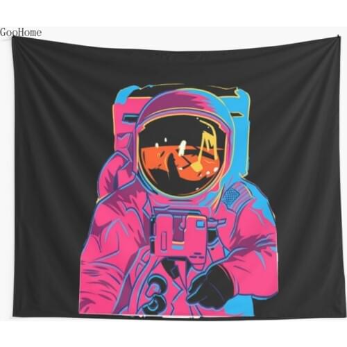 Trippy rainbow Astronaut Wall Tapestry Cover Beach Towel Throw Blanket Picnic Yoga Mat Home Decoration