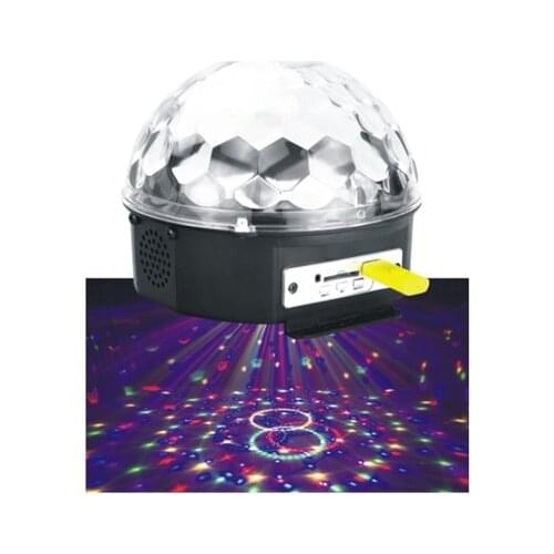 LED Mini MP3 Crystal Ball RGB STAGE PARTY CLUB STUDIO BAR THEATRE CYCLORAMA PROJECTIONS ILUMINACION WEDDING LIGHTING