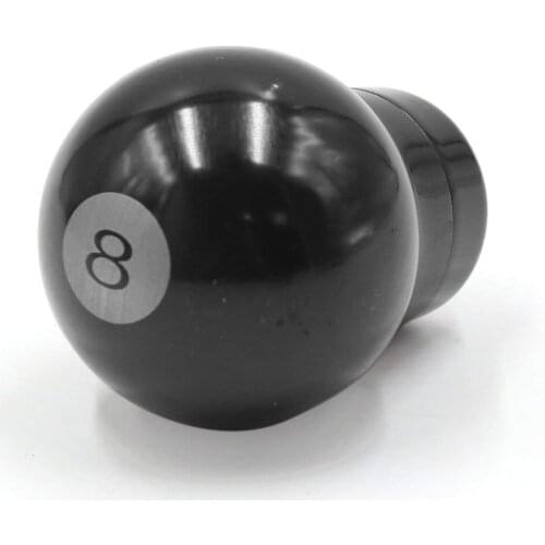 Uxcell Universal Black Aluminium Alloy Snooker Ball Shape Car Gear Stick Shift Knob